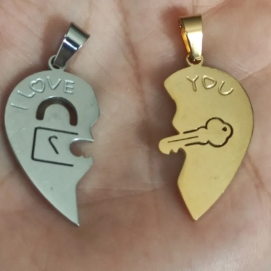 گردنبند کاپلی عشق کپی طلا