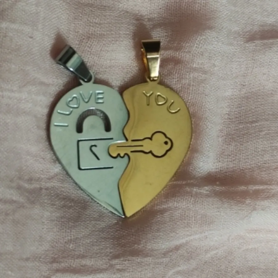 گردنبند کاپلی عشق کپی طلا