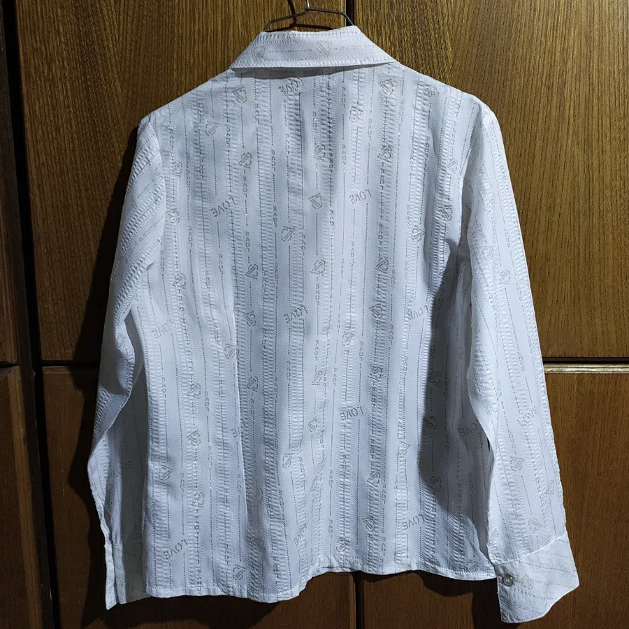 شومیز نخی سفید مجلسی