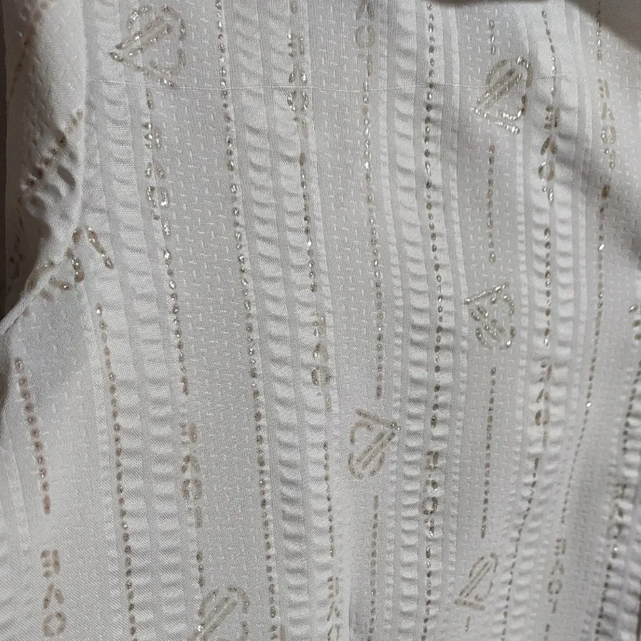 شومیز نخی سفید مجلسی