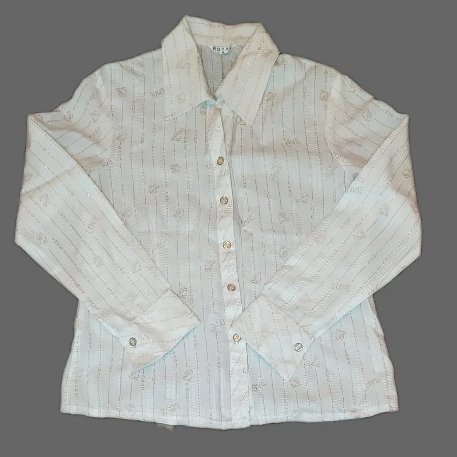 شومیز نخی سفید مجلسی