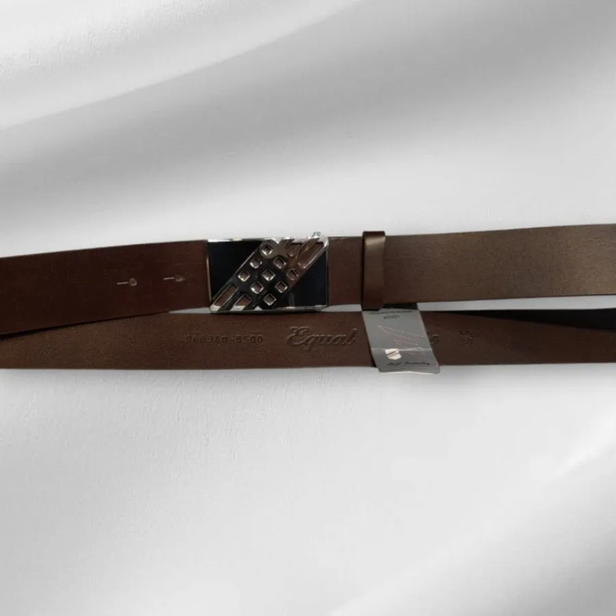 کمربند پلاکی ترک قهوه ای