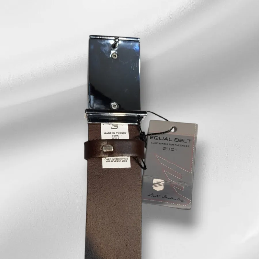 کمربند پلاکی ترک قهوه ای