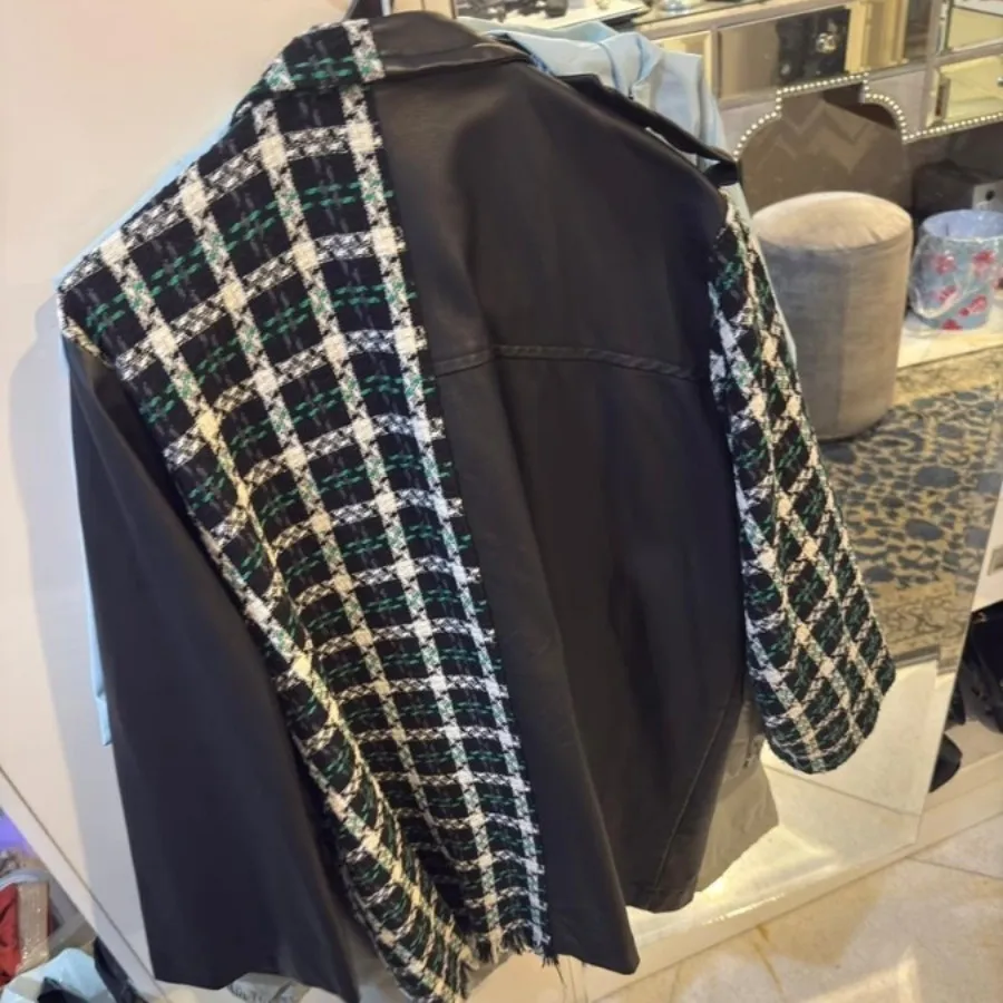 پالتو چرم و شانل