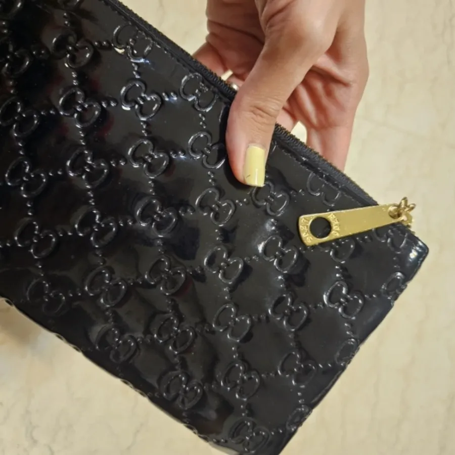 کیف پول ورنی مشکی