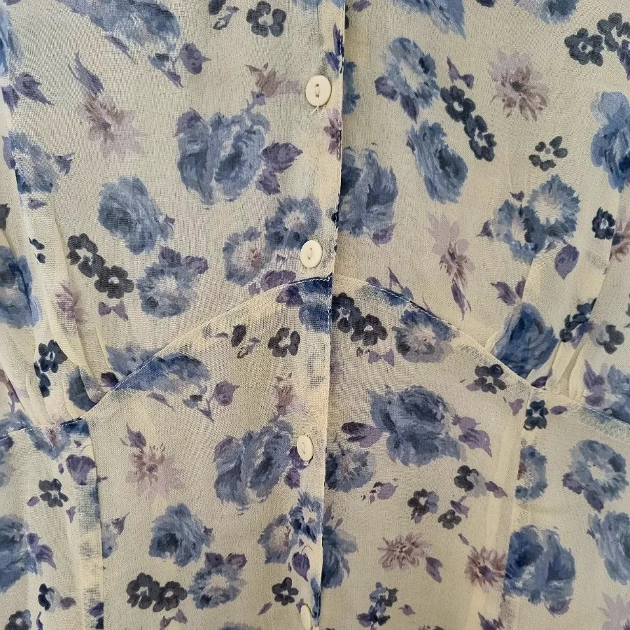 پیراهن حریر گلدار