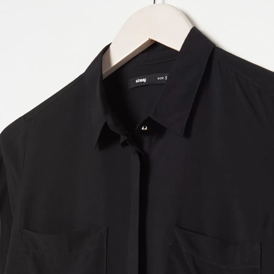 شومیز نخی جیبی برندSinsay