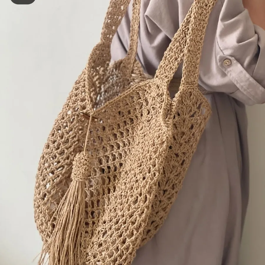 کیف رافیا مدل سوراخ سوراخ