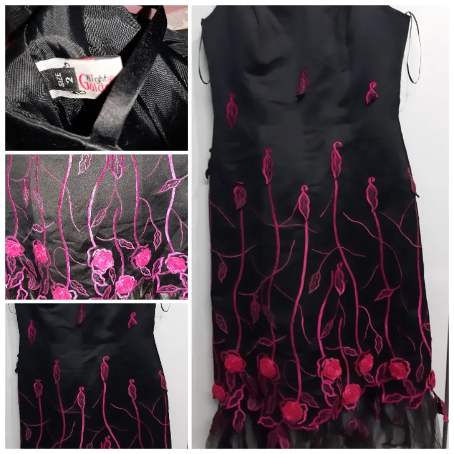 پیراهن مجلسی گل برجسته