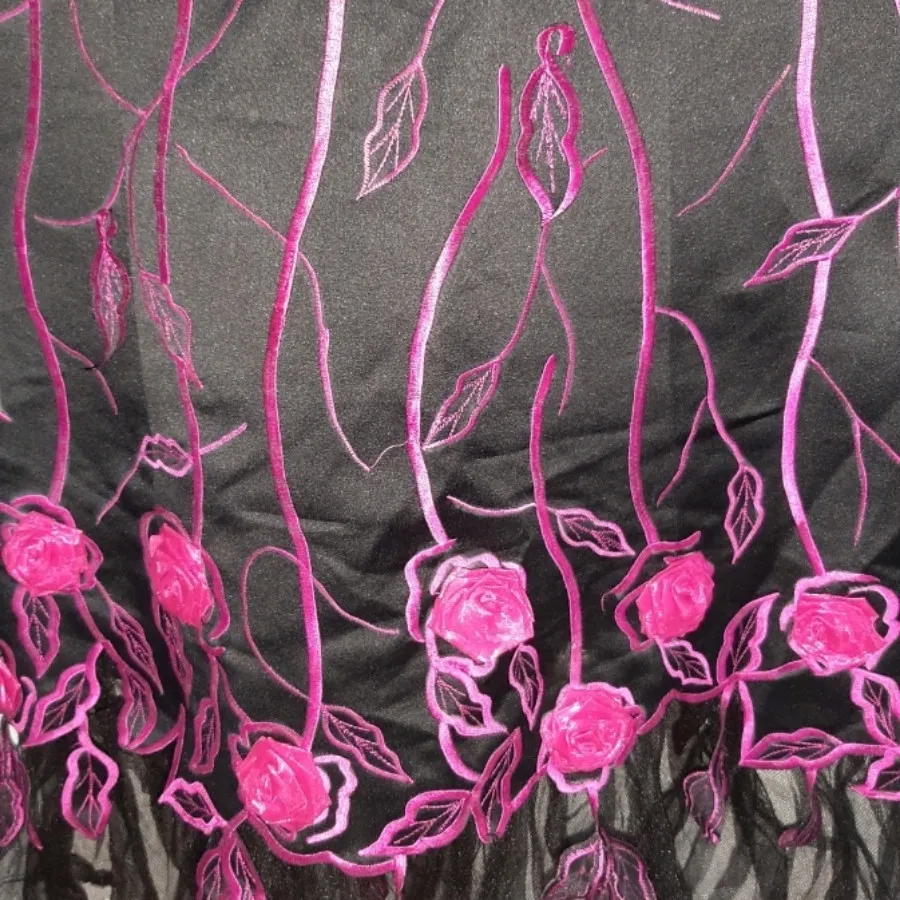 پیراهن مجلسی گل برجسته