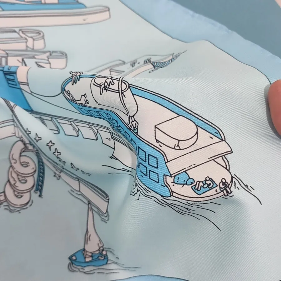 روسری ابریشم توییل کج راه