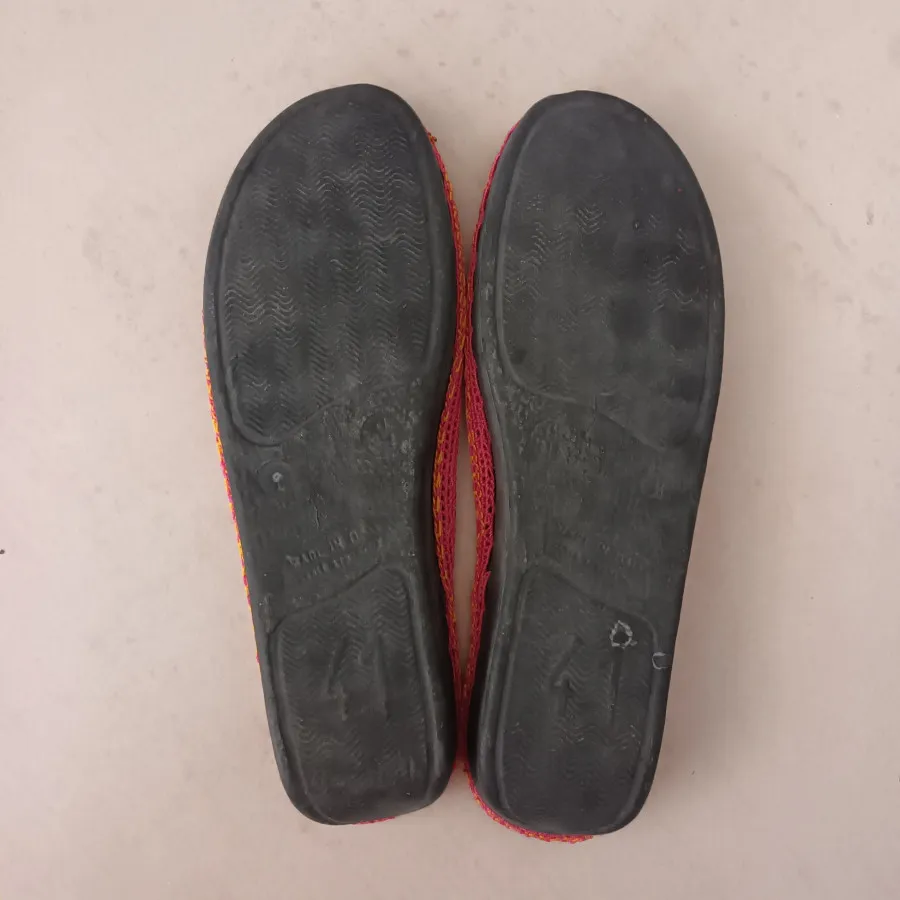 دمپایی روفرشی قلاب بافی