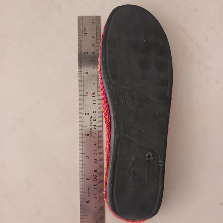 دمپایی روفرشی قلاب بافی