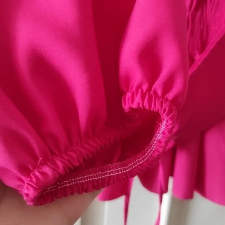 شومیز یقه قایقی کمر گندار