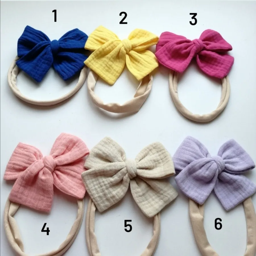 هدبند پاپیونی موسلین