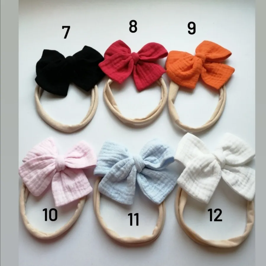 هدبند پاپیونی موسلین