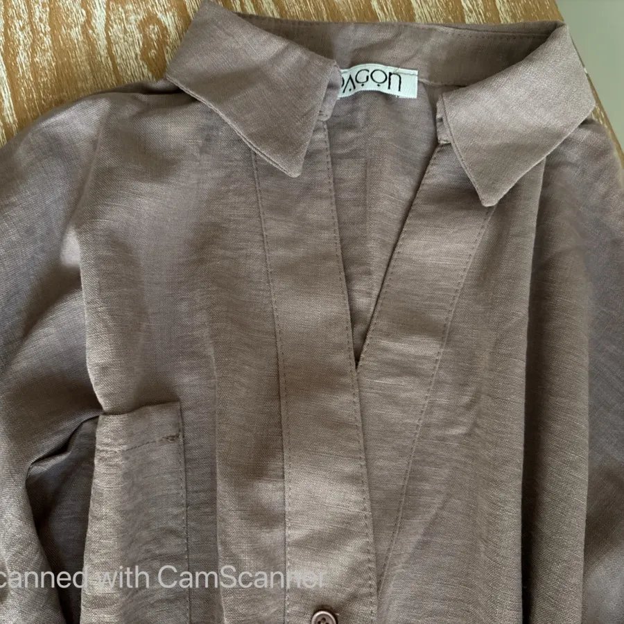 شومیز باکسی لینن