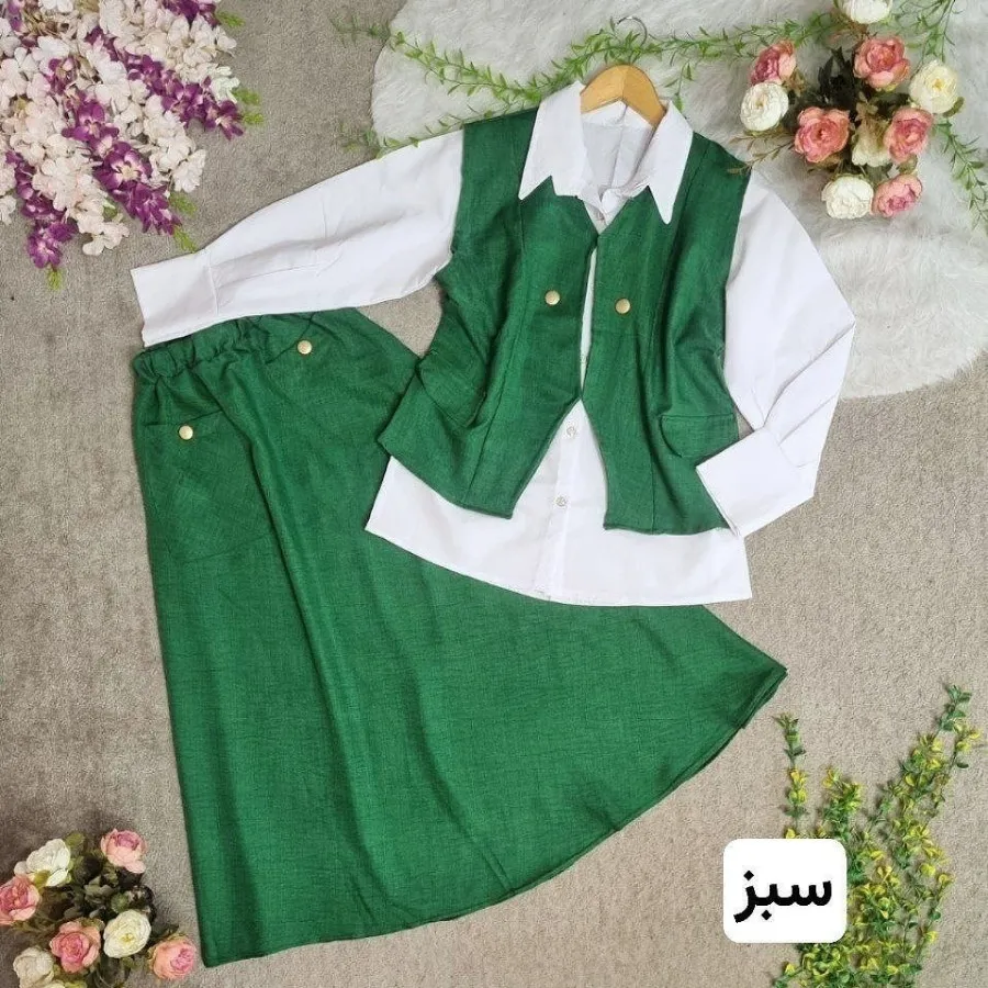 شومیز دامن جلیقه