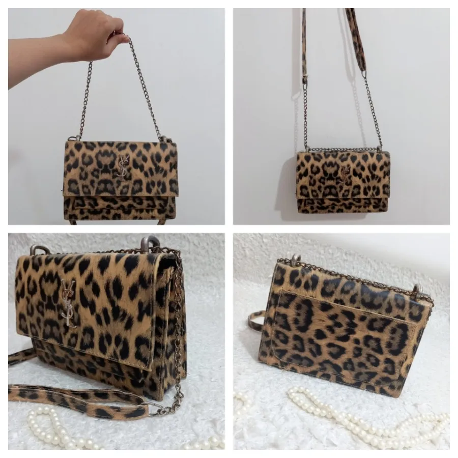 کیف شیک پلنگی چرم