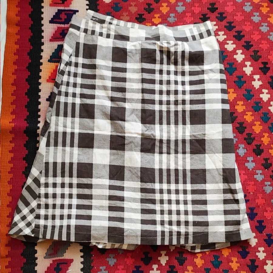 دامن لینن چارخونه مدل دار