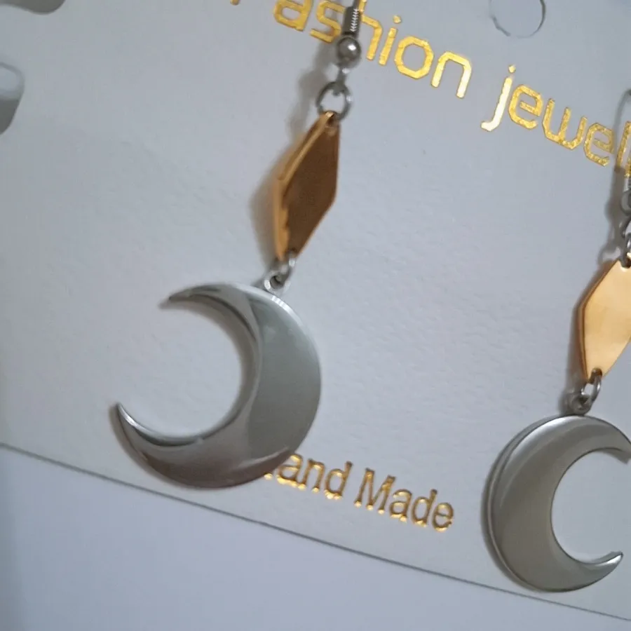 گوشواره استیل ماه