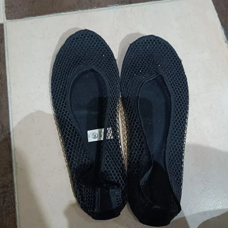 پاپوش کف چرم توری ساده