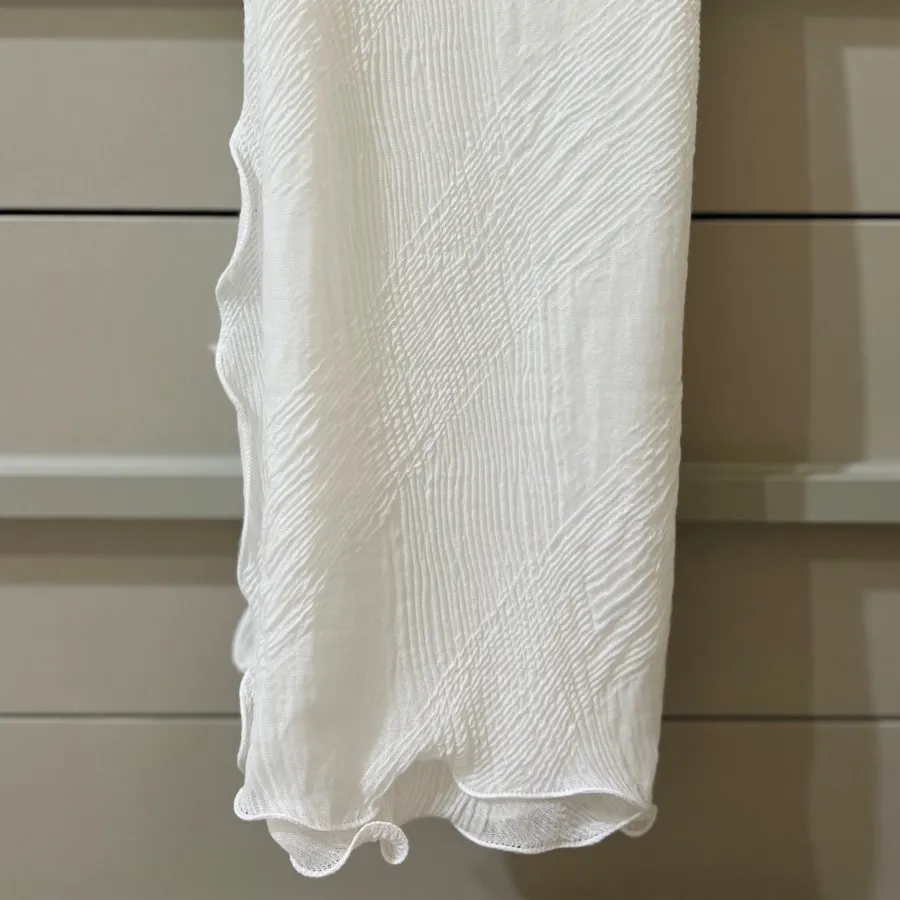 شال پلیسه لبه عروسکی