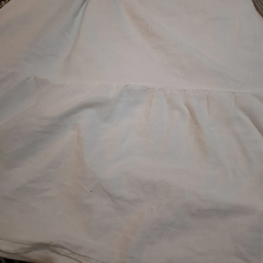 دامن کتان سفید