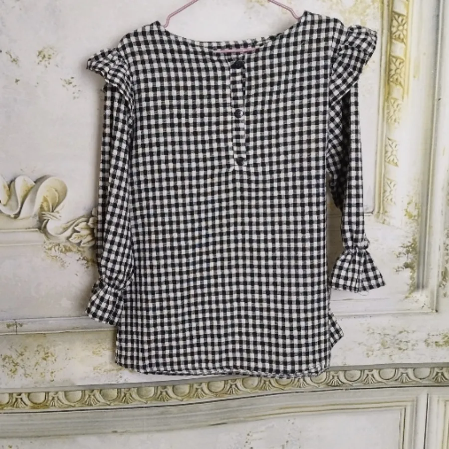 شومیز نخی چهارخونه خاص