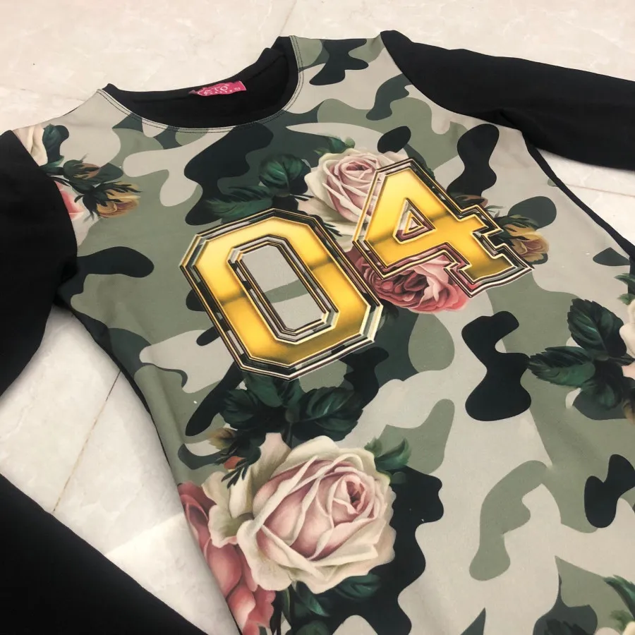 پیرهن کوتاه استین بلند کش