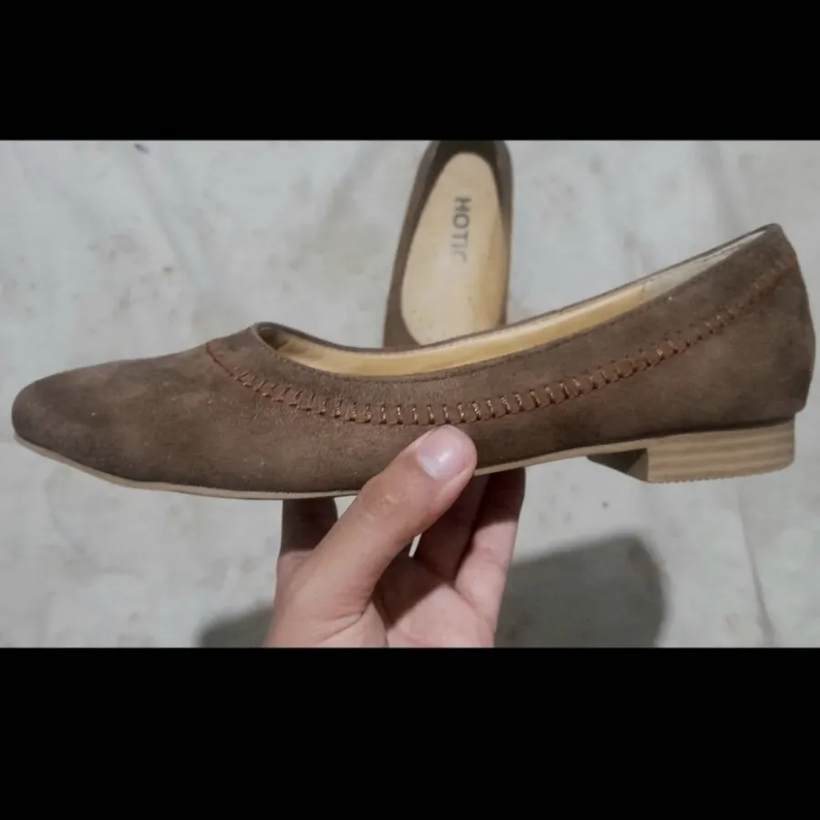 کفش عروسکی قهوه‌ای سوییت