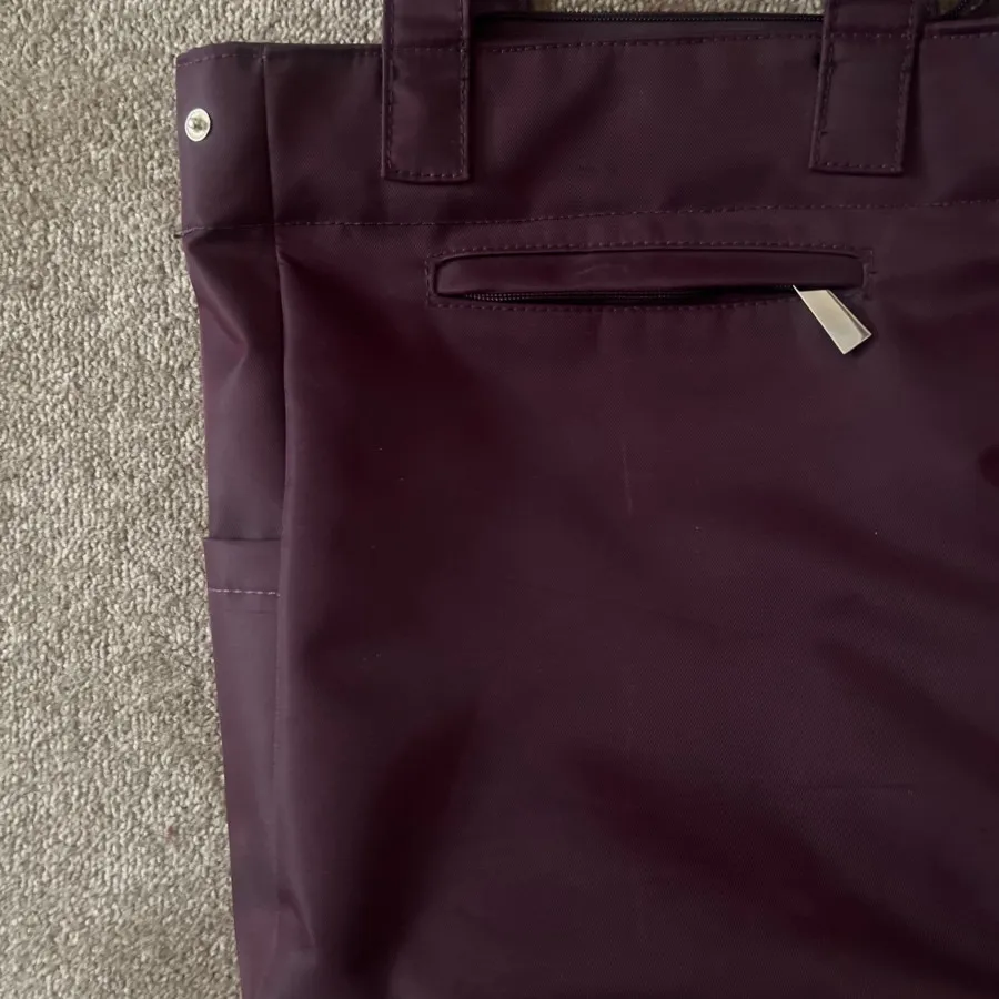 کیف جادار بادمجونی