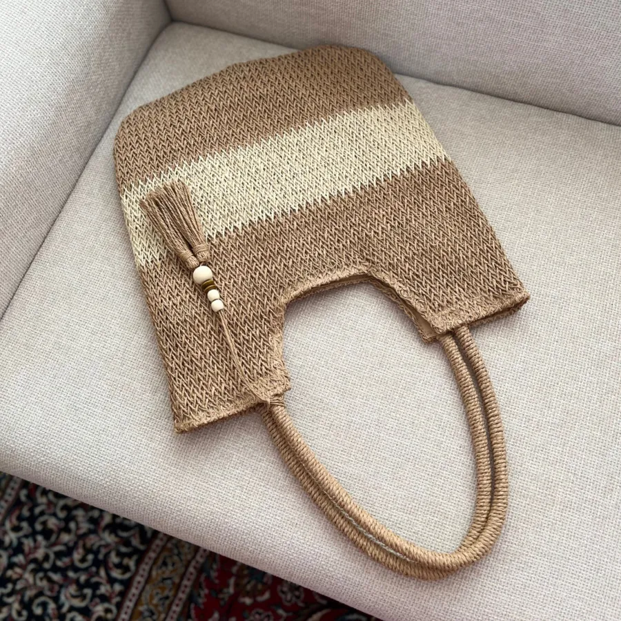 کیف وارداتی رافیا آویزدار