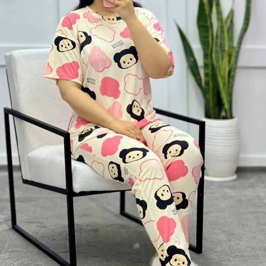 ست بلوز شلوار جنس نخ