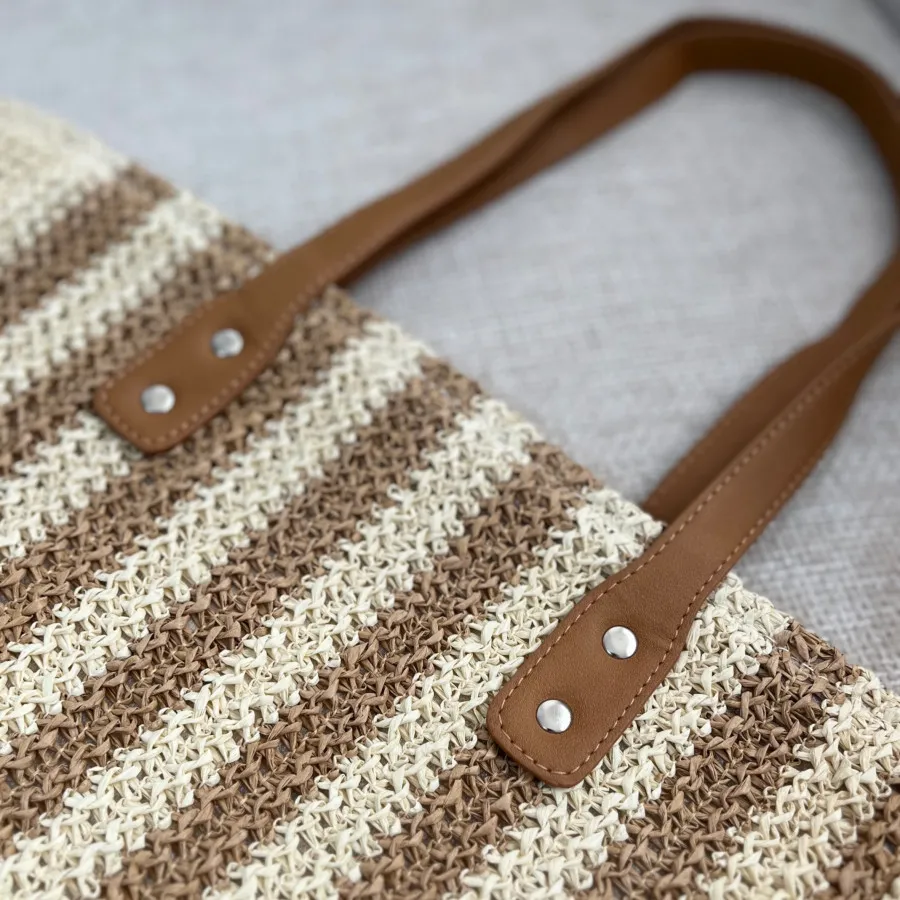 کیف وارداتی رافیا راه راه