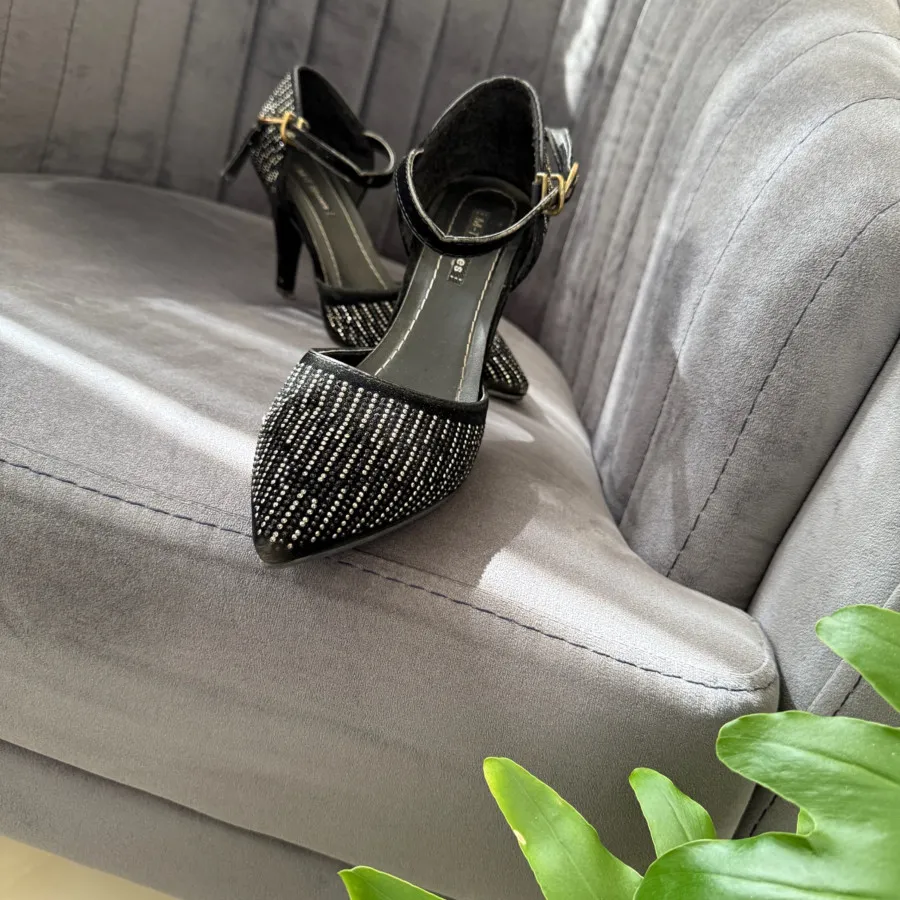 کفش مشکی پاشنه دار مجلسی