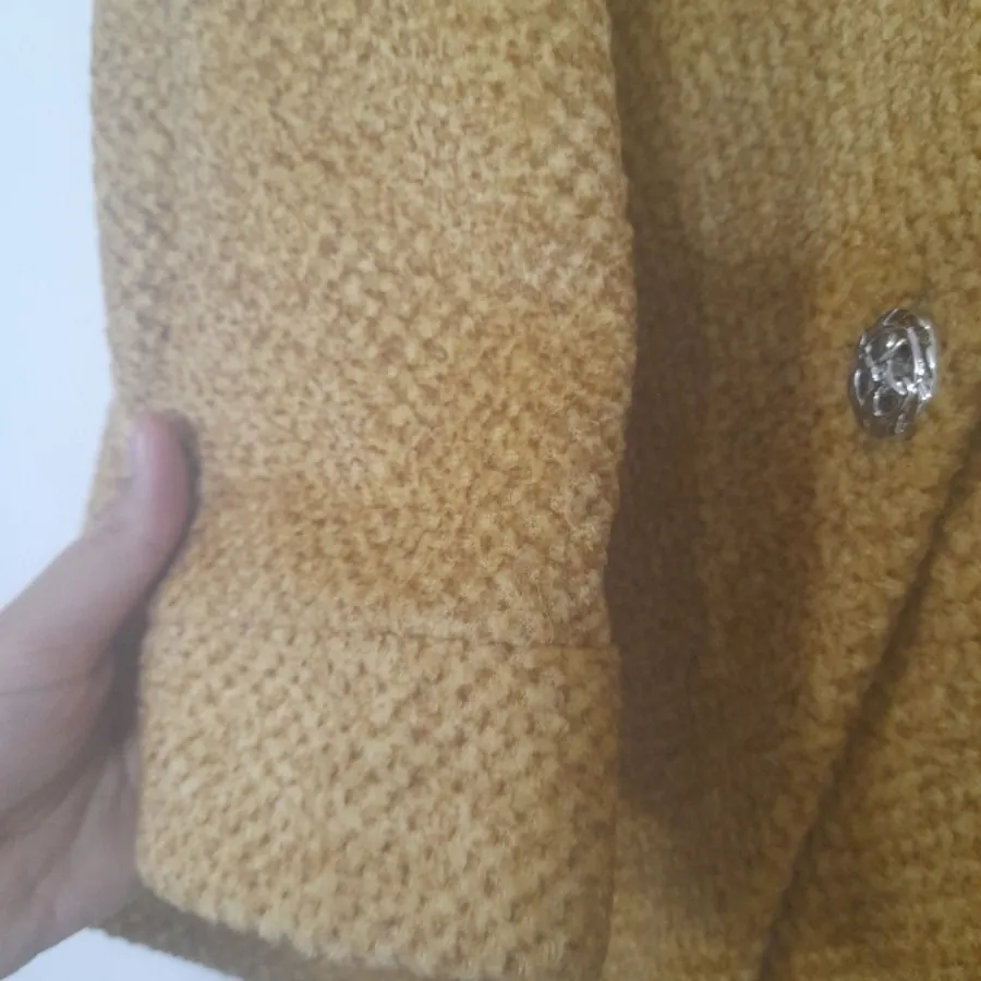 کت زمستانی زرد خردلی