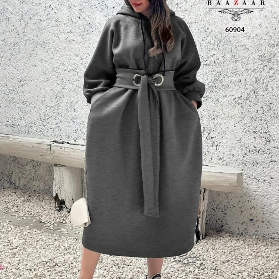 مانتو هودی کمر پانچی