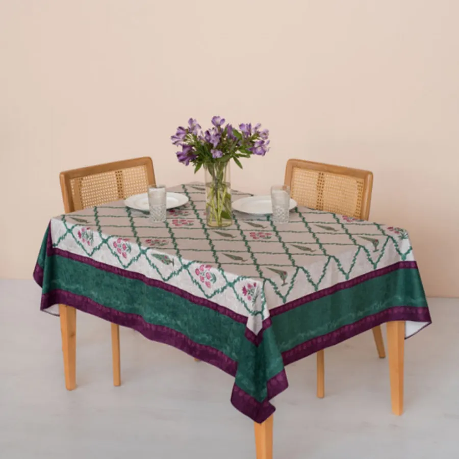 رومیزی مخمل ابریشم 6 نفره