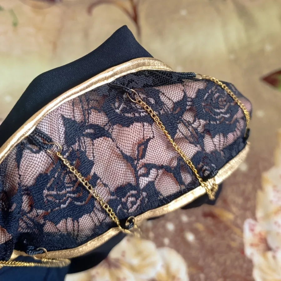 شلوار بغل زنجیر و گیپور