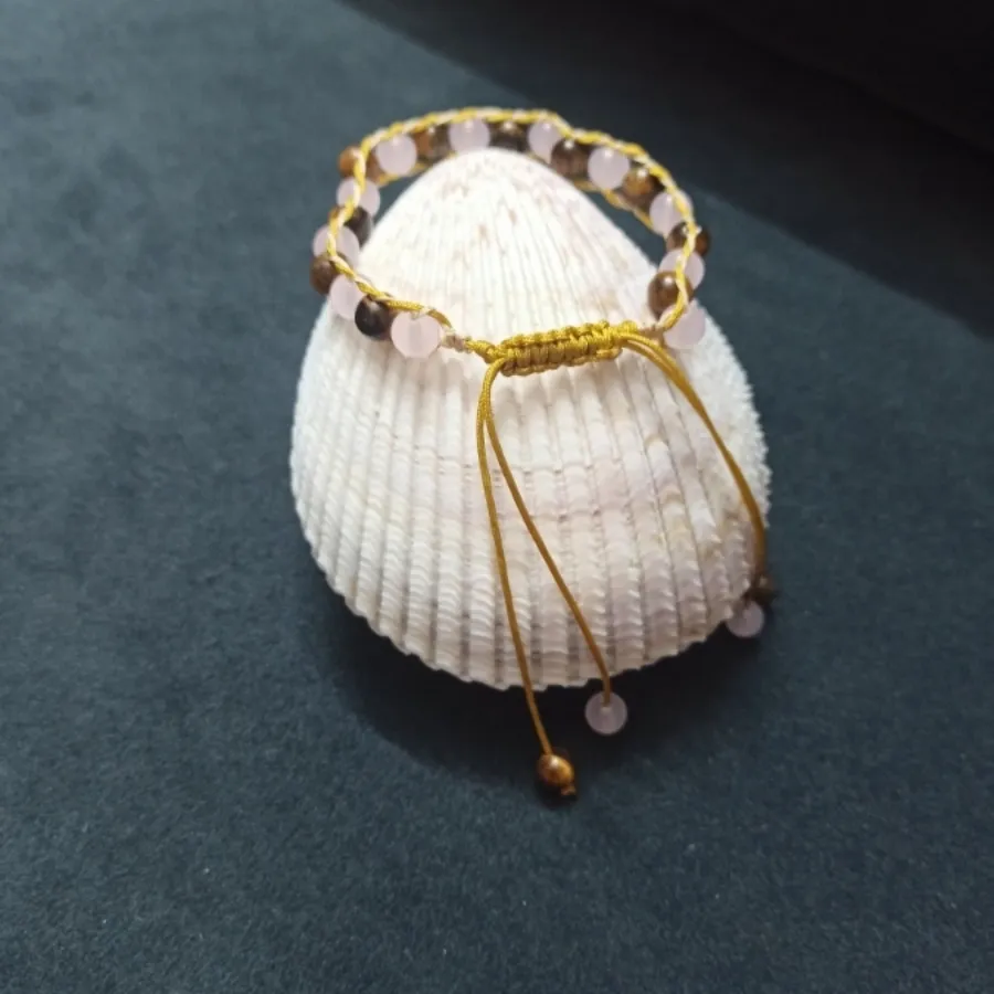 دستبند بافت و سنگ