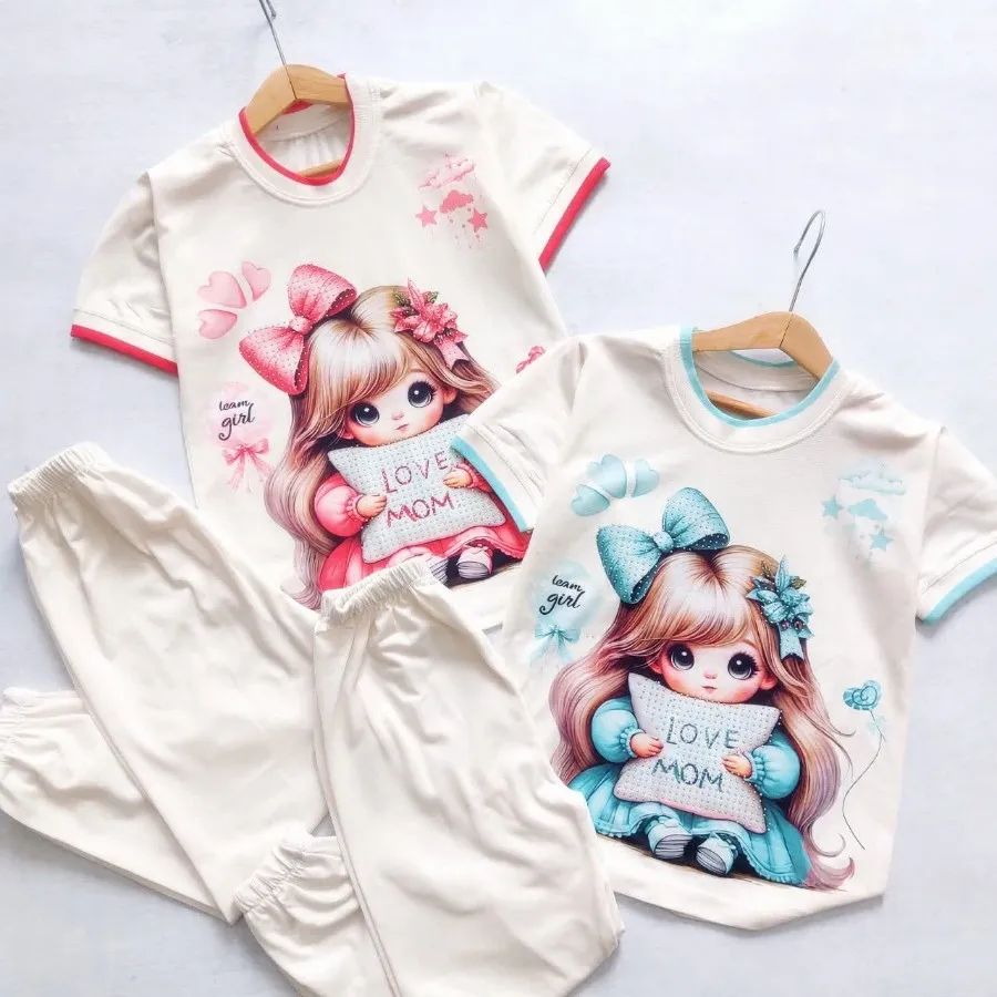 تیشرت شلوار love mom
✂️