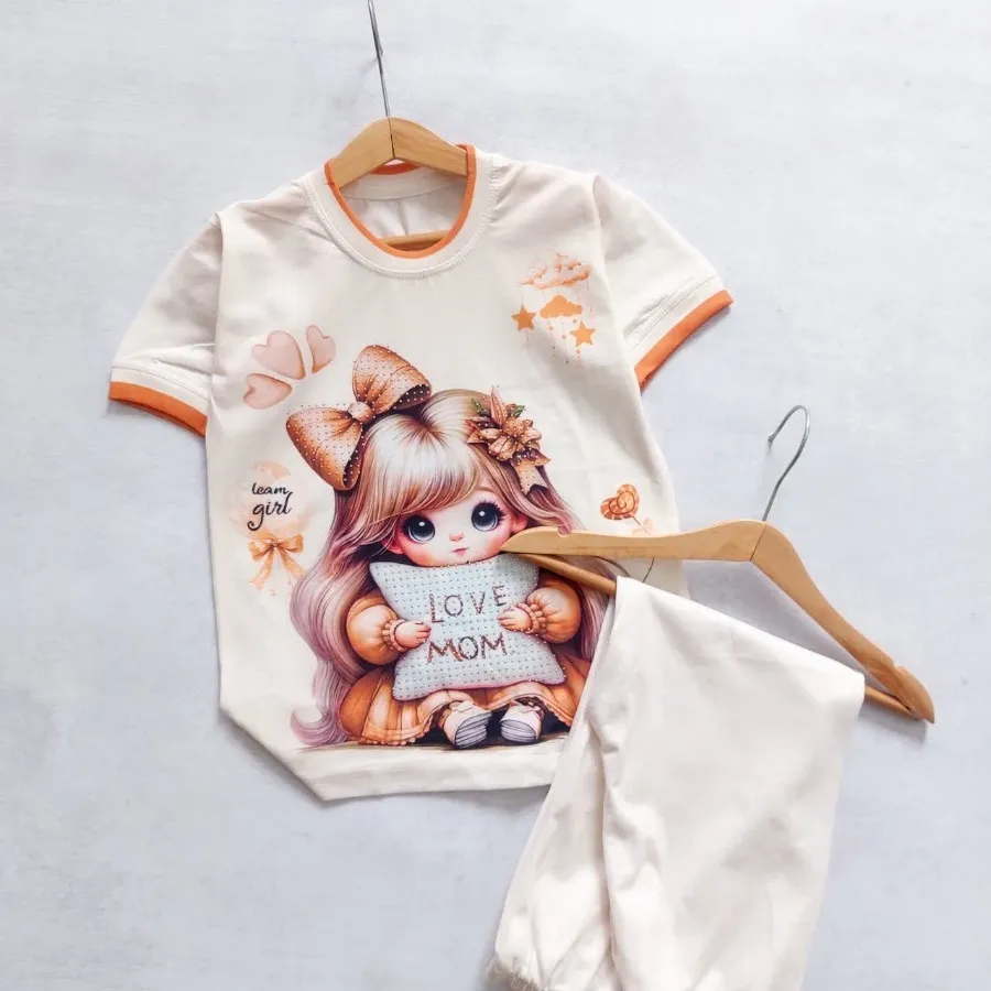 تیشرت شلوار love mom
✂️