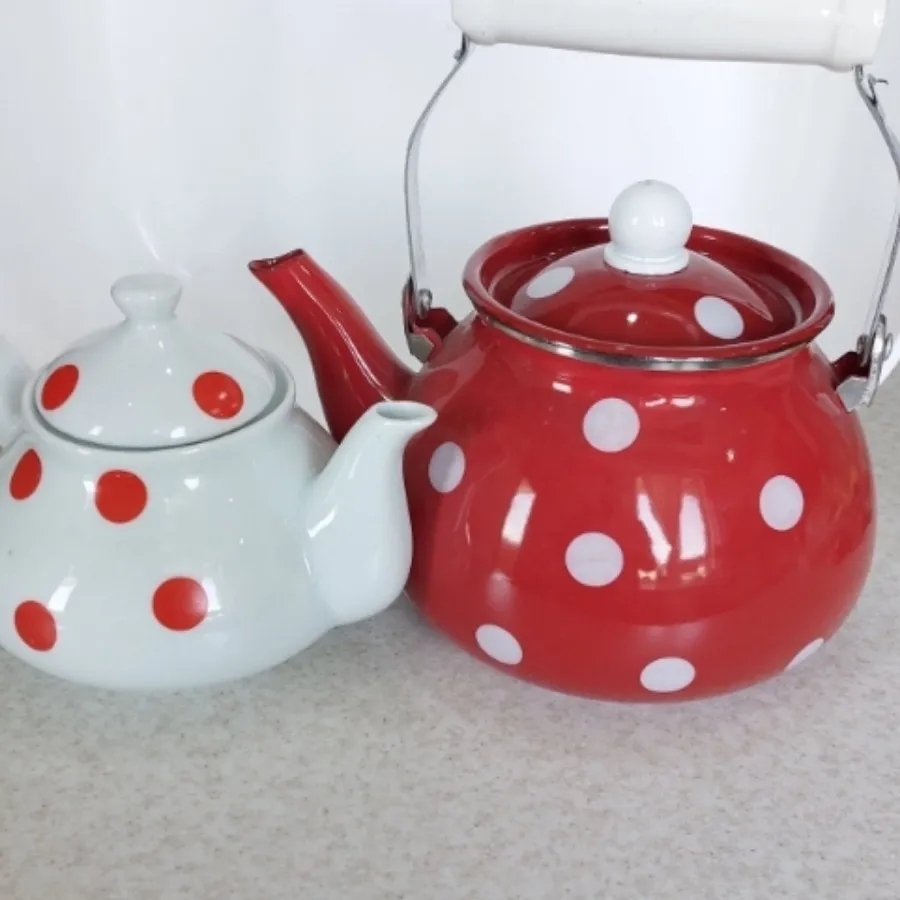 ست کتری قوری لعابی رسا