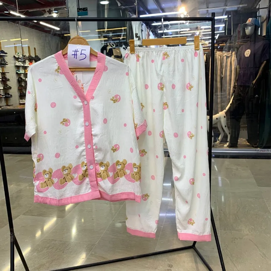 ست بلوزشلوار جنس نخ خنک