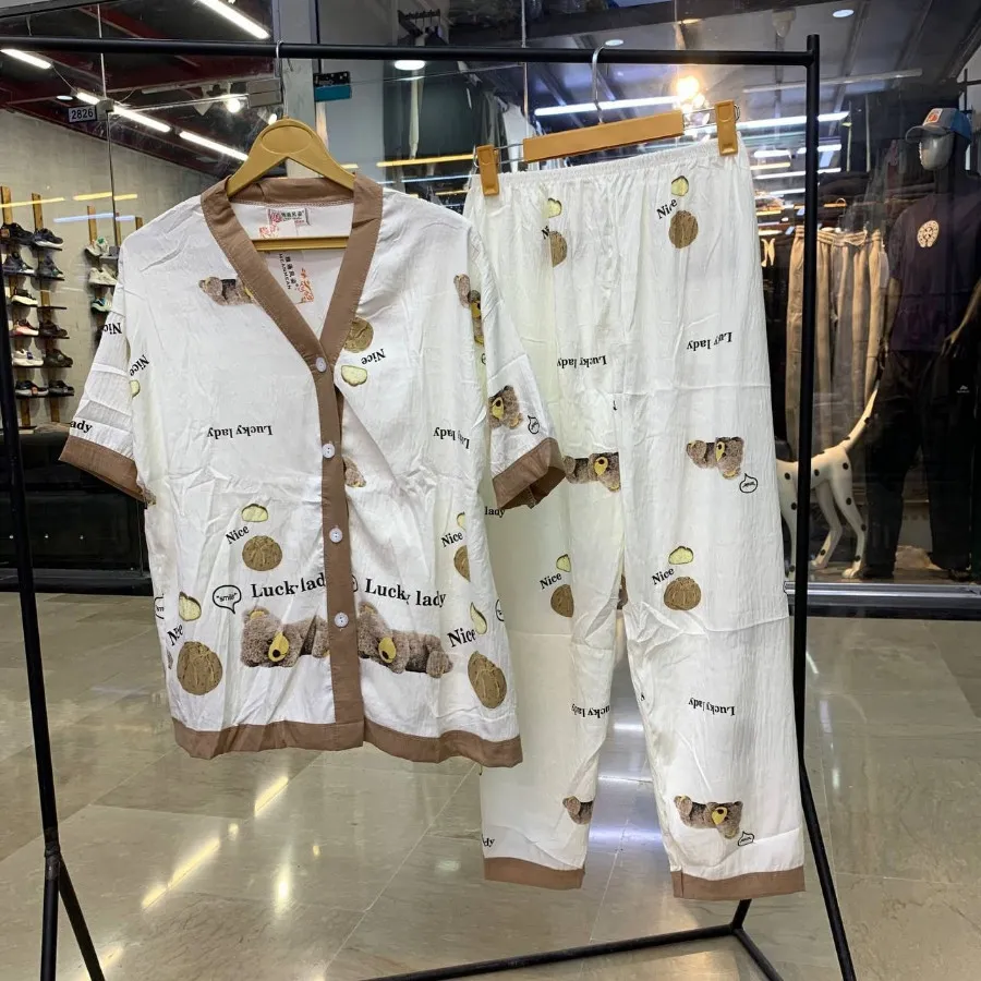 ست بلوزشلوار جنس نخ خنک