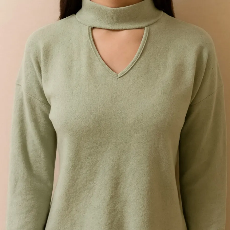 بلوز پسته ای