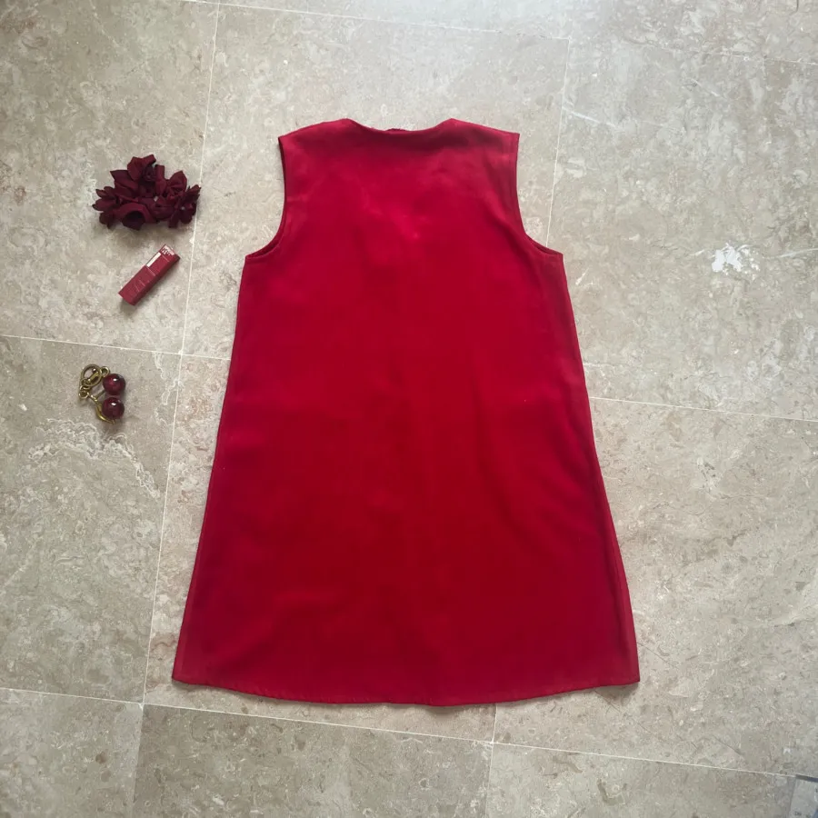 سارافن قرمز مخمل نازک