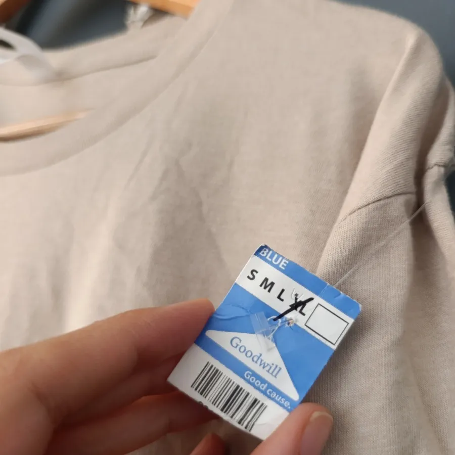 تیشرت نخی کرمی اروپایی