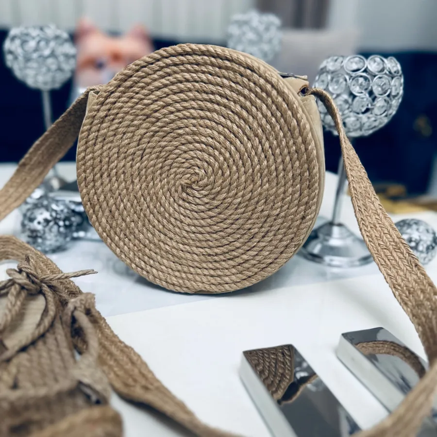 ست صندل و کیف کنفی